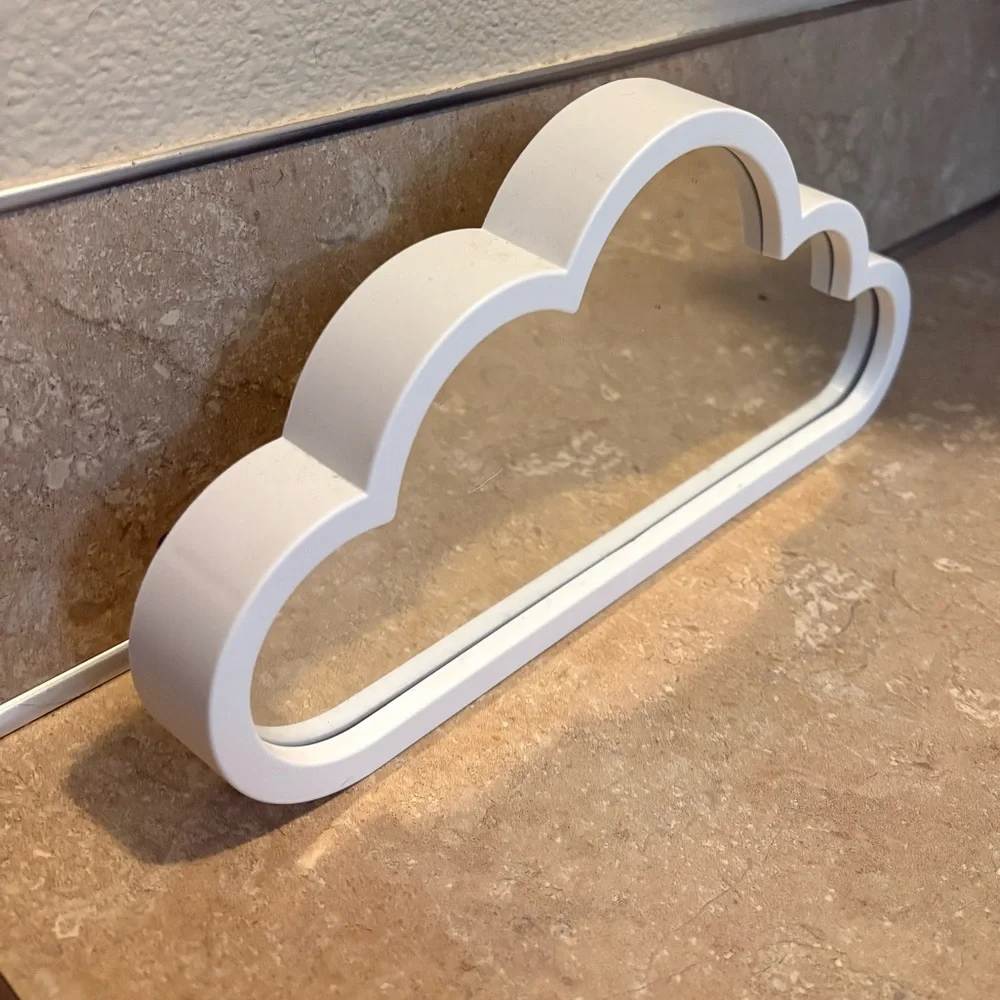 White Cloud Mirror Wall Decor - Picture 2 of 2